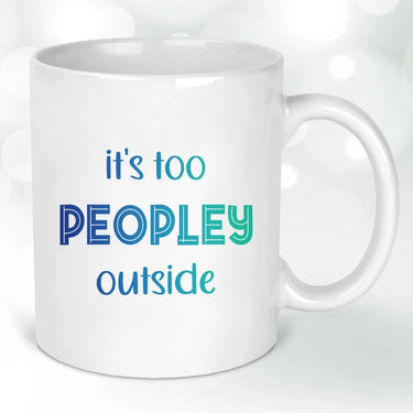 Introvert's Humour Coffee Mug - Witty Indoor Retreat - Perfect Comical Present - DENMARY